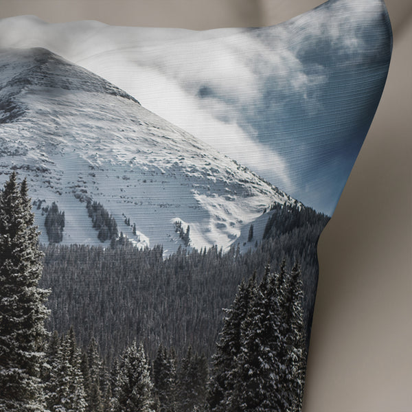 Colorado Mountain Peak Throw Pillow Cover - Pillows