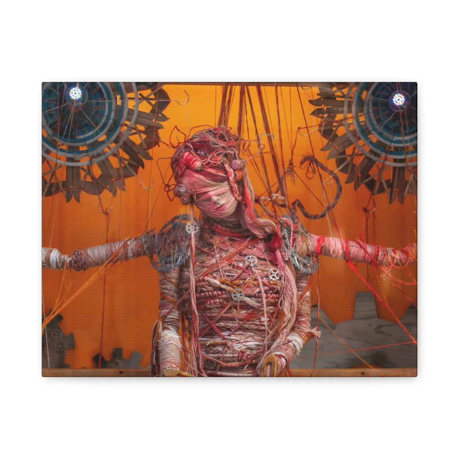 Steampunk Woman Matte Canvas Print - Ready to Hang Art