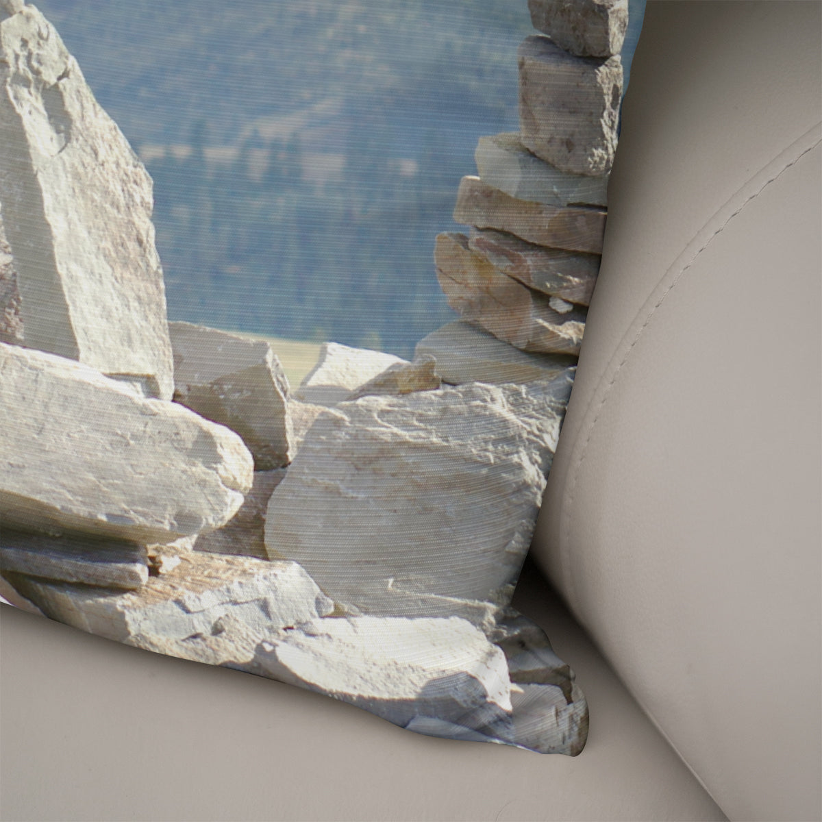 Rock Cairn Decorative Throw Pillow Cover - Pillows