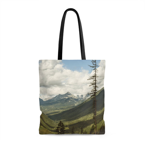 Canada Mountain Premium Tote Bag 18x18 in Printify