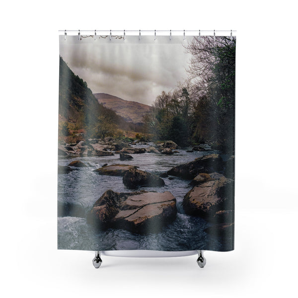 Carry Me Away - Welsh River Shower Curtains 71x74 Printify