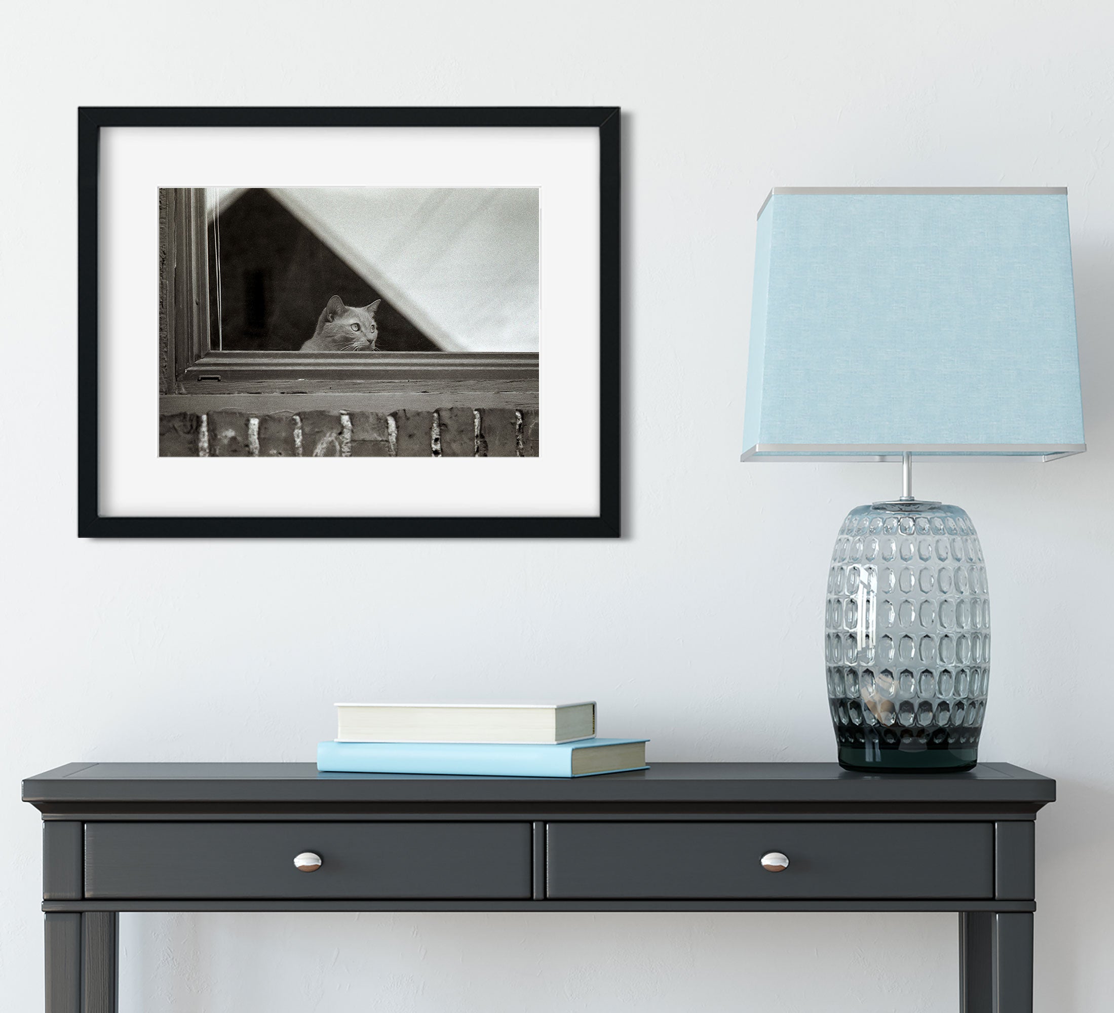 World Watcher Black and White Photo Print Spokane Washington