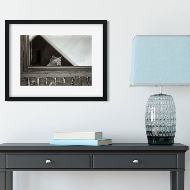 World Watcher Black and White Photo Print Spokane Washington