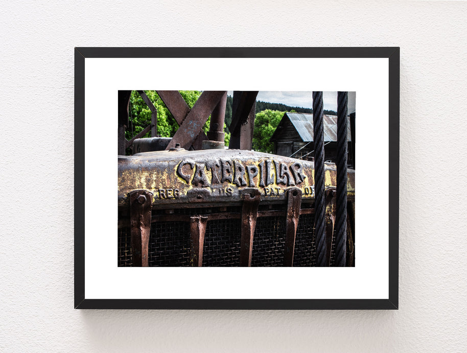 Rustic Tractor Photo Print Caterpillar and Ghost Town -