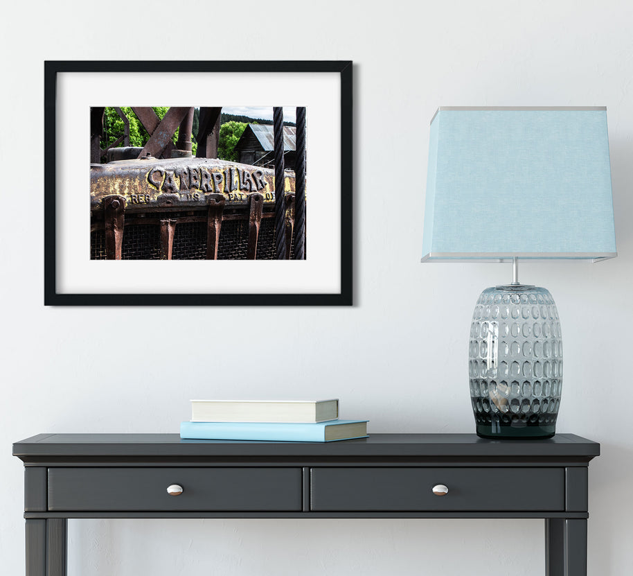 Rustic Tractor Photo Print Caterpillar and Ghost Town -