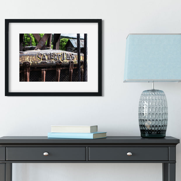 Rustic Tractor Photo Print Caterpillar and Ghost Town -