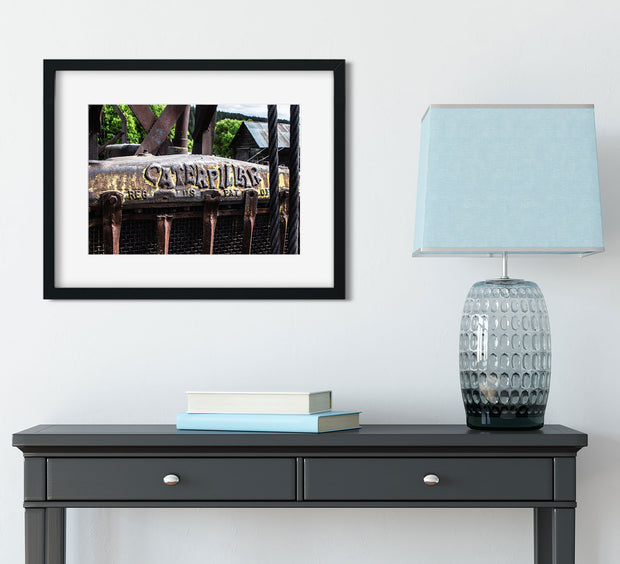 Rustic Tractor Photo Print Caterpillar and Ghost Town -