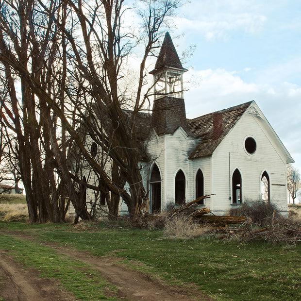Abandoned Chapel Photo Print Central Oregon Ghost Towns -