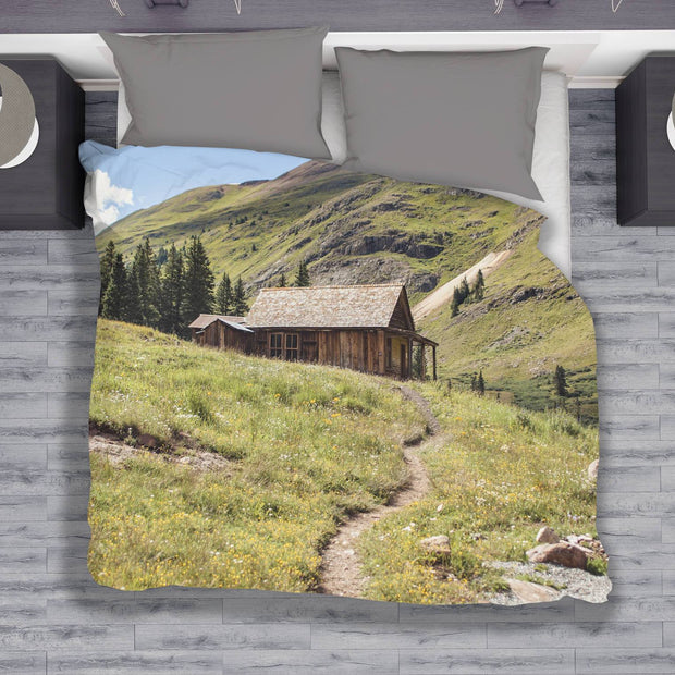 Colorado Rustic Cabin Duvet Cover - Twin, Queen, King Lost in Nature