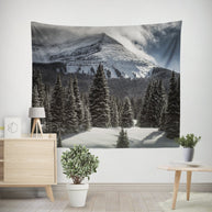 Colorado Summit at Christmas Wall Tapestry