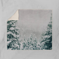 Colorado Winter Scene Sherpa Blanket Lost in Nature