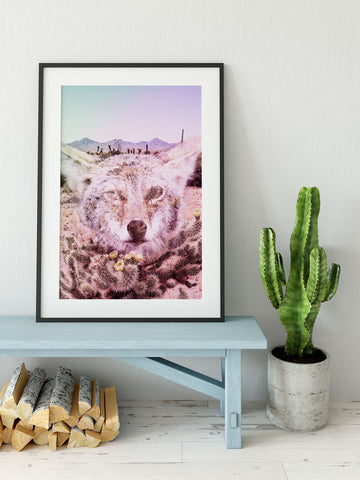 Keep the Desert Wild Photo Collage Wall Art Print -