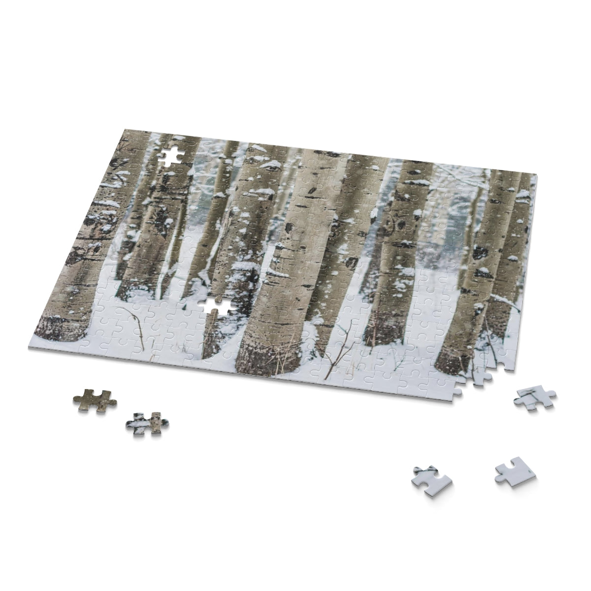Winter Aspen Forest Jigsaw Puzzle 252 or 500 Piece -