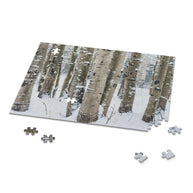 Winter Aspen Forest Jigsaw Puzzle 252 or 500 Piece -