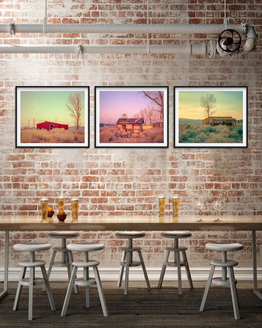 Pop Art Ghost Town Print Set Arizona Photography Collection