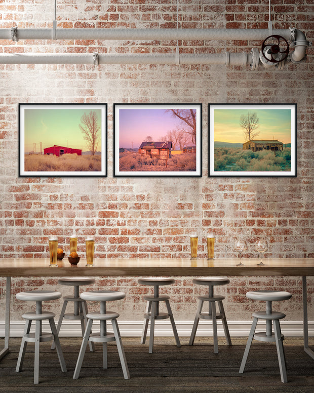 Pop Art Ghost Town Print Set Arizona Photography Collection