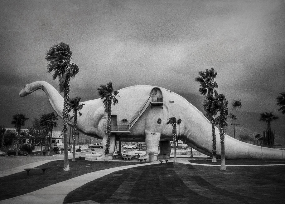 Brontosaurus in a Storm Cabazon Dinosaurs California -