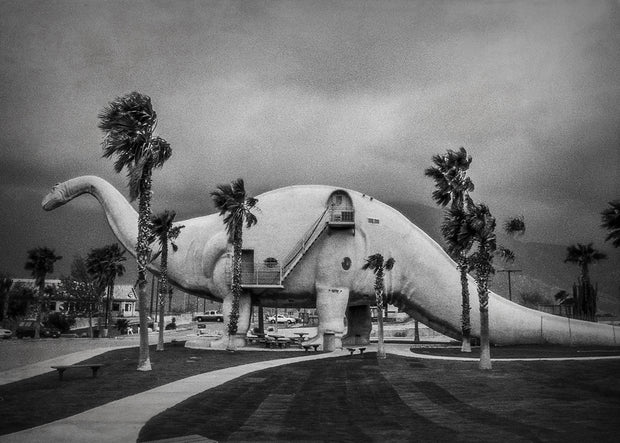 Brontosaurus in a Storm Cabazon Dinosaurs California -
