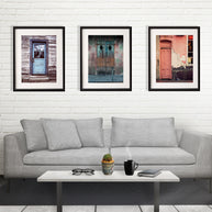 Rustic Doors Wall Art Set Collection of 3 Prints -