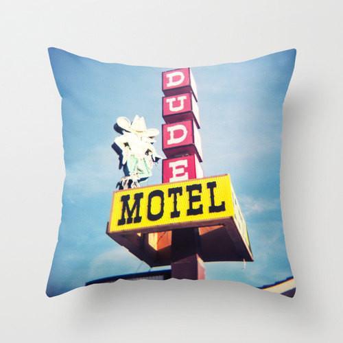 Dude Motel, West Yellowstone Throw Pillow Lost In Nature