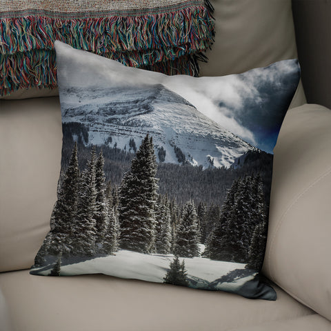 Colorado Mountain Peak Throw Pillow Cover - Pillows