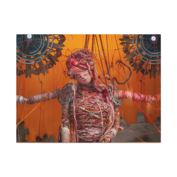 Steampunk Woman Matte Canvas Print - Ready to Hang Art