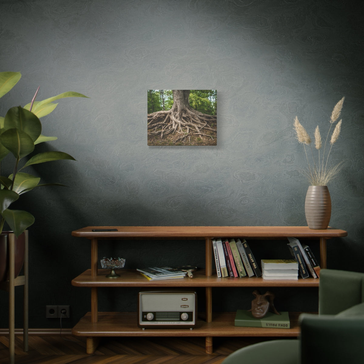 Impression sur toile mate « Racines de l'arbre de vie » - Prêt à accrocher