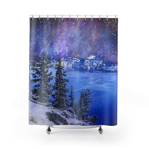 Edge of the World Shower Curtain 71x74 Printify