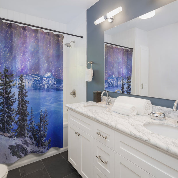 Edge of the World Shower Curtain Printify