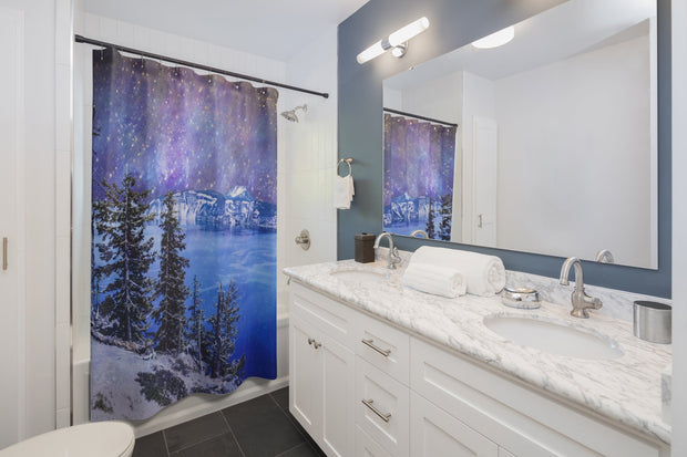 Edge of the World Shower Curtain Printify