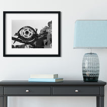 Evil Eye Recycled Scrap Metal Sculpture Art Print -