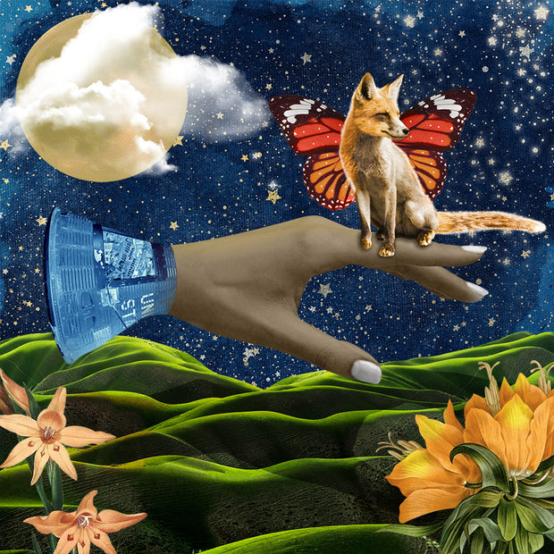 Give Nature a Hand Collage Wall Art Print - Photography