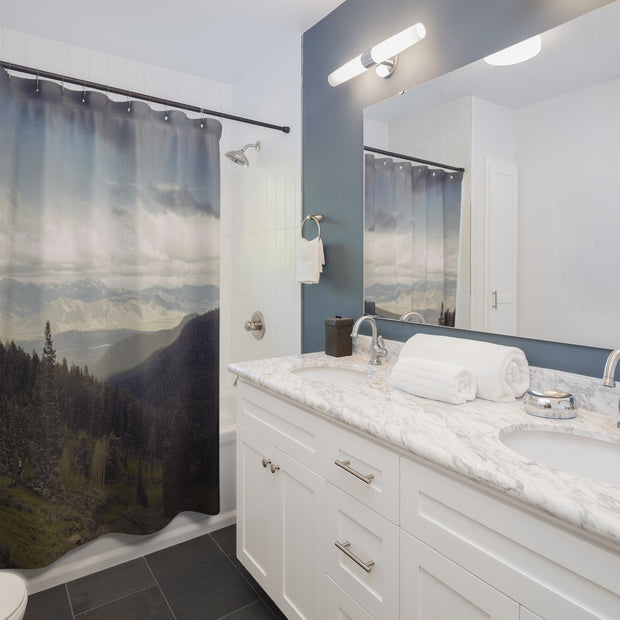 Endless Mountains Shower Curtains 71x74 Printify