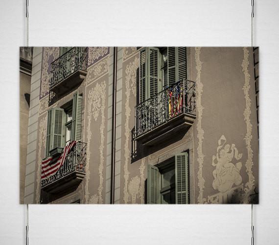 Balcones Barcelona Photo Print Spanish Architecture -