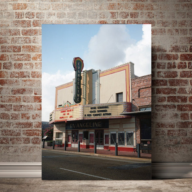 Vintage Theater Photo Print The Evangeline Louisiana -