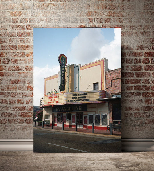 Vintage Theater Photo Print The Evangeline Louisiana -