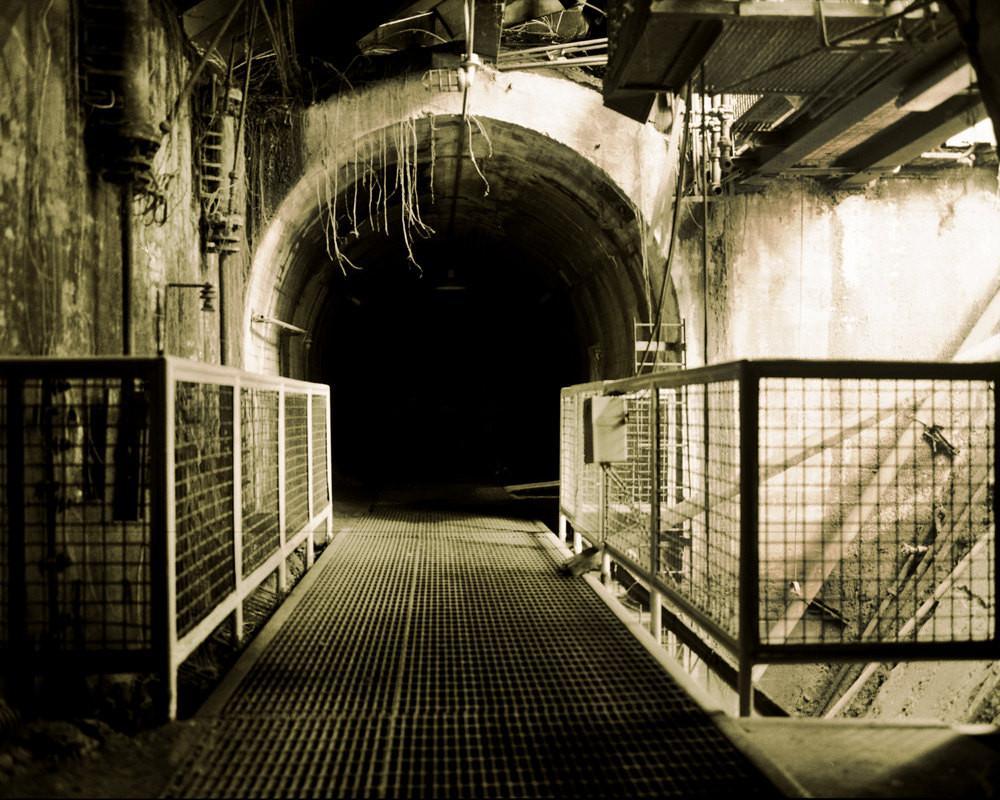 Factory Tunnel, Industrial Photography Lost Kat Photography
