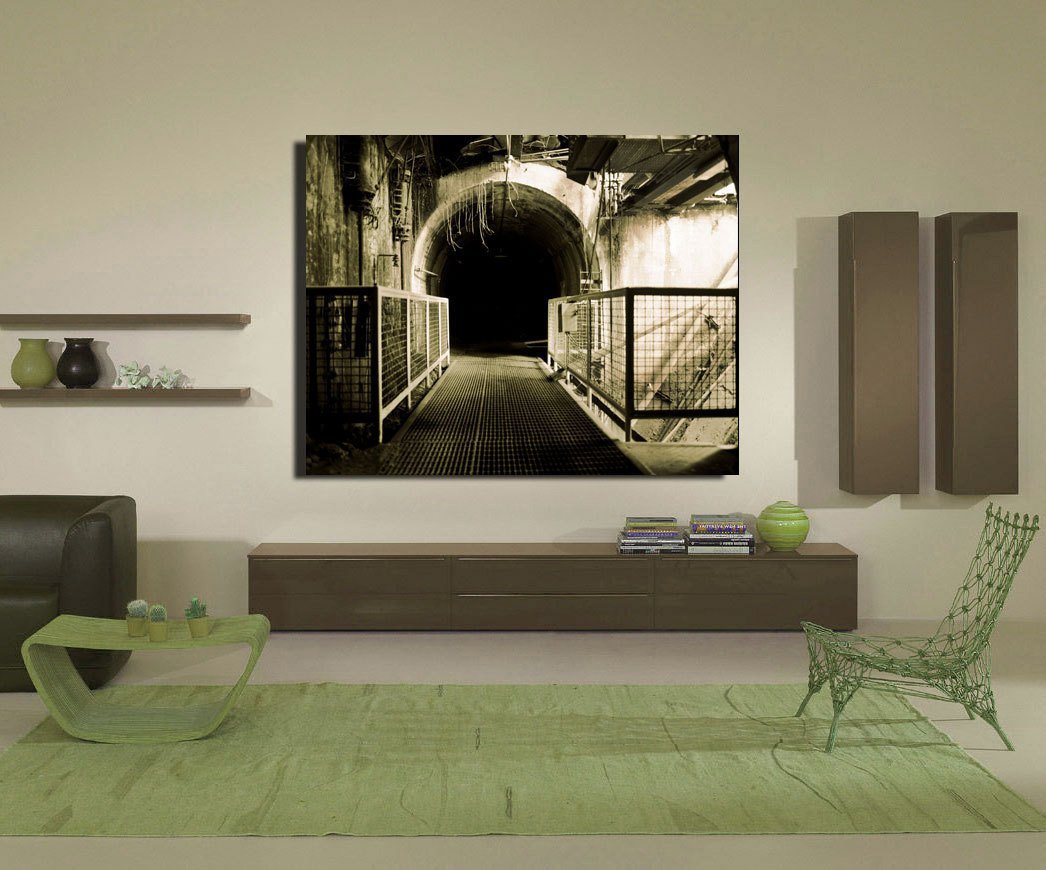 Factory Tunnel, Industrial Photography Lost Kat Photography