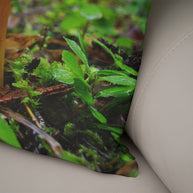 Fairy Mushroom Forest Decorative Throw Pillow Cover -