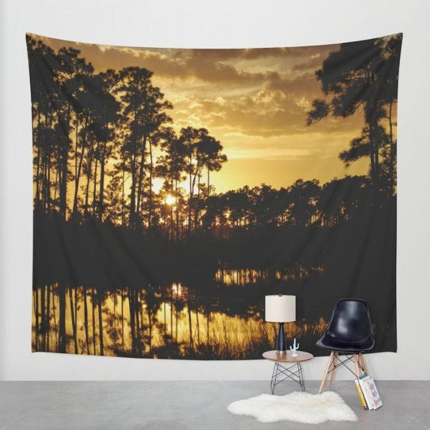 Florida Sunset Wall Tapestry Lost in Nature