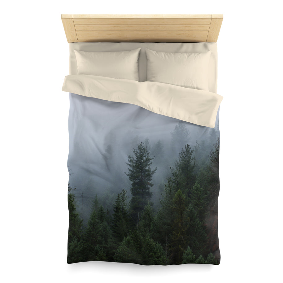 Moody Foggy Forest Duvet Cover Set