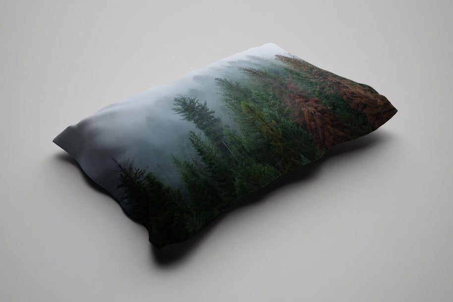 Moody Foggy Forest Pillow Case