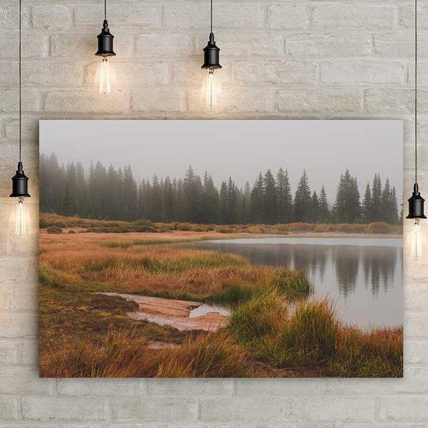 Foggy Lake Colorado - Photography