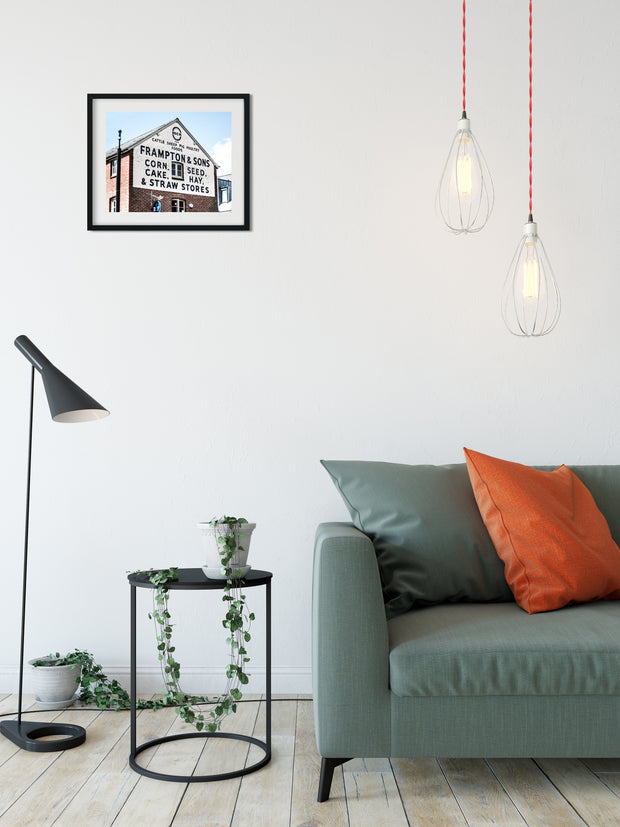 Frampton and Sons Feed Store Rustic Wall Art Print -