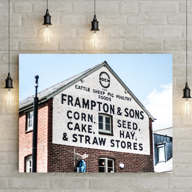 Frampton and Sons Feed Store Rustic Wall Art Print -