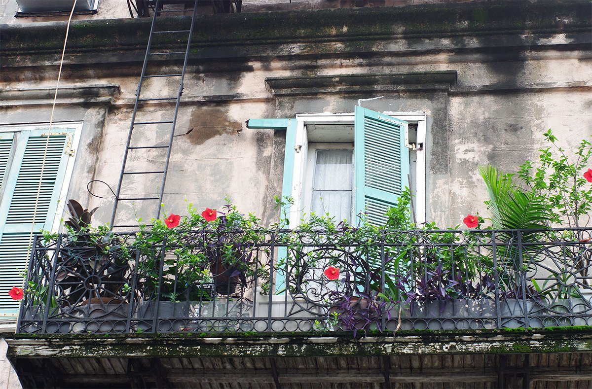 French Quarter Balcony New Orleans - Photography