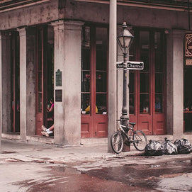Chartres Street French Quarter Corner New Orleans Art Print