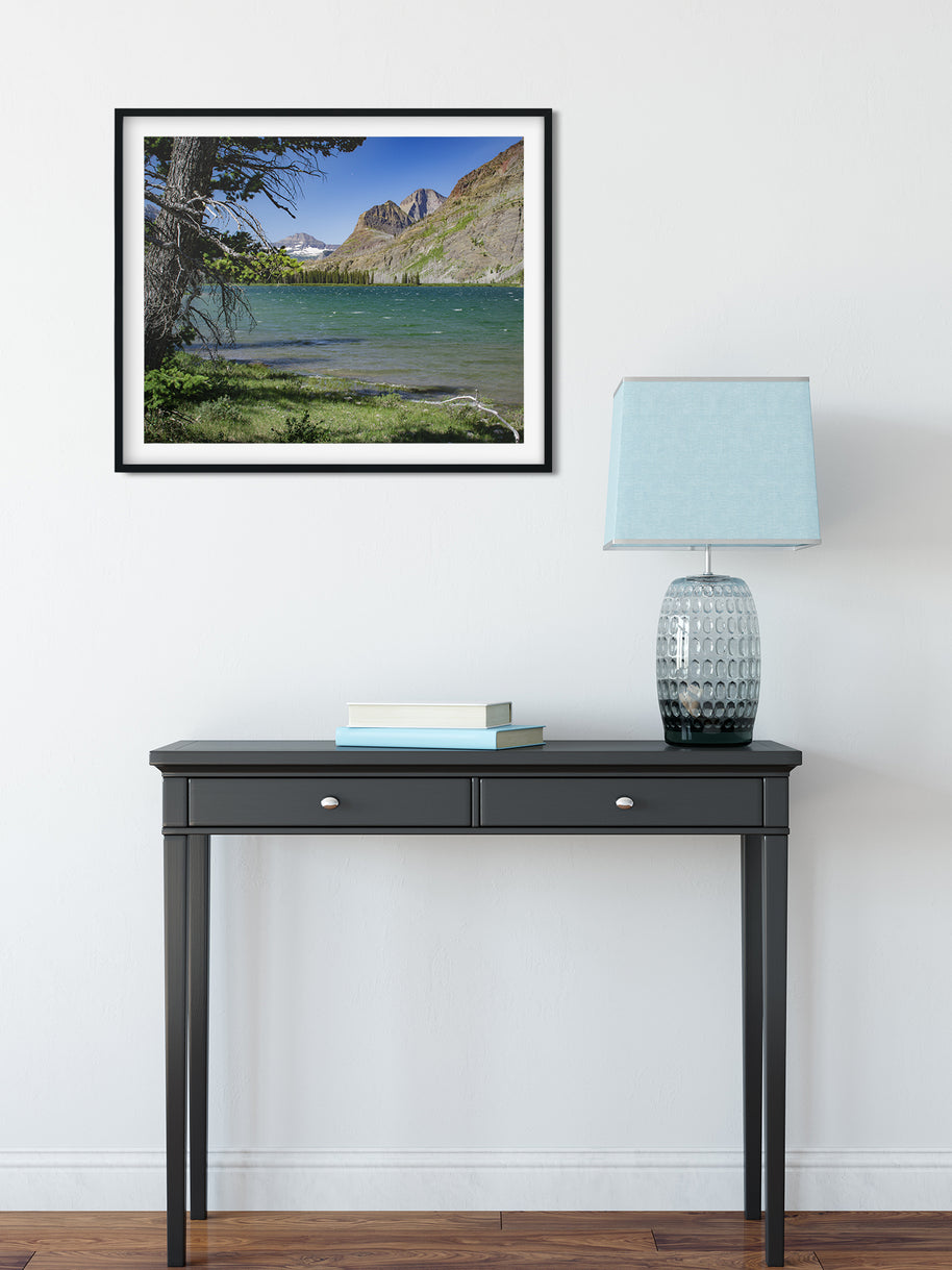 Blue-Green Glacial Lake - Glacier National Park Photo Print