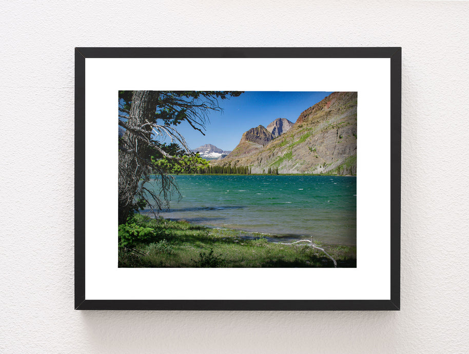 Pristine Glacial Red Eagle Lake - Glacier National Park