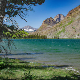 Blue-Green Glacial Lake - Glacier National Park Photo Print